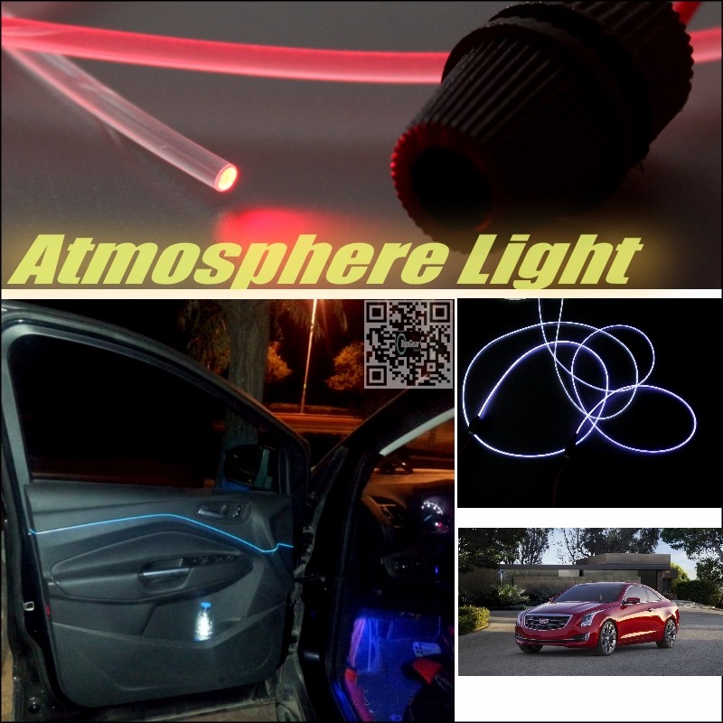 Car Atmosphere Light Fiber Optic Band For Cadillac ATS 2012~2015 Furiosa Interior Refit No Dizzling Cab Inside DIY Air light