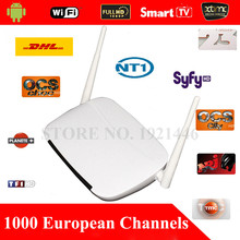 Updated IUDTV IPTV 1000 European Channels TV Box Android 4.4 WiFi HDMI Smart Android Mini PC Set Top Box+1 Year Subscription