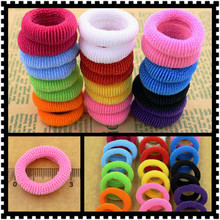 80pcs/bag Quality 30mm Child baby Small Rubber Bands Elastic Ponytail Holders Hair Ring Accessories Girl Rubber Bands Tie Gum