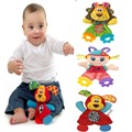 0 Baby Toy Soft Lion Dog Girl Plush Doll Baby Rattle Crib Bed Hanging Animal Toy