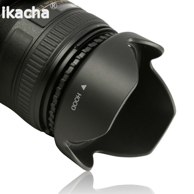Easy Hood 72mm Lens Hood 72mm Universal Snap-on Reversible Lens Hood for Canon Nikon Sony Fuji Olympus Pentax 18-135mm EF-S Lens
