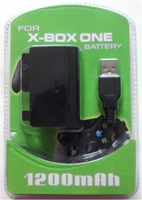 10pcs/Lot 1200MAH Rechargeable Backup Battery Pack Power Pack for Xbox One Wireless Controller with Retail Package USB Cable