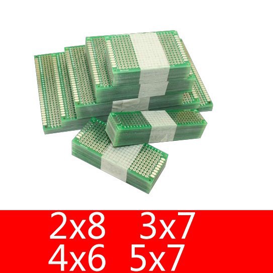 20pcs 5x7 4x6 3x7 2x8 cm Pcb Double Sided Copper Prototype Universal PCB Board for Arduino