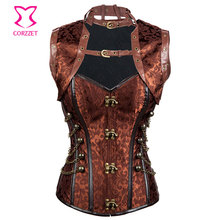 Sexy Corsets and Bustiers Burlesque Costume Gothic Corpetes E Espartilhos Plus Size Corset Jacket Corselet Steampunk Clothing