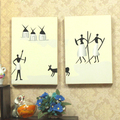 G05 X328 children baby gift Toy 1 12 Dollhouse mini Furniture Miniature rement Ancient paintings 2pcs