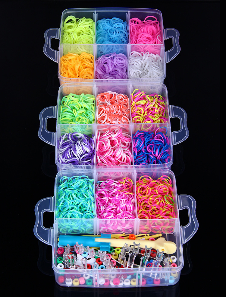 Plaiting Bracelet Box Rubber Band Gum For Bracelet Set Children's Gift