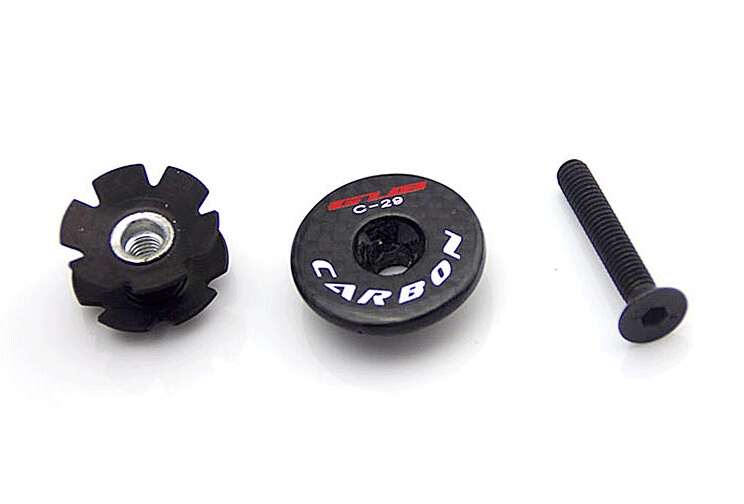 ultralight 23g CNC full Carbon Fiber bicycle handlebar Stem Headset Top Cap Cover bicycle parts Road