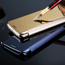 Luxury Clear View Mirror Flip Style case for Samsung Galaxy S7/S7 Edge