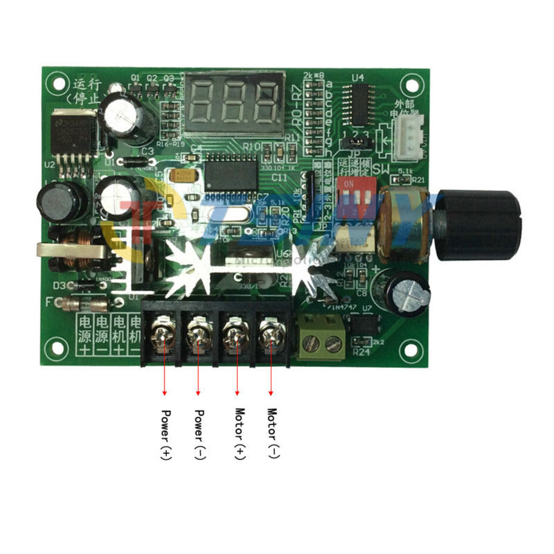 Купить 350Вт pwm контроллер скорости с цифровой трубки, scm 12v-42v ...