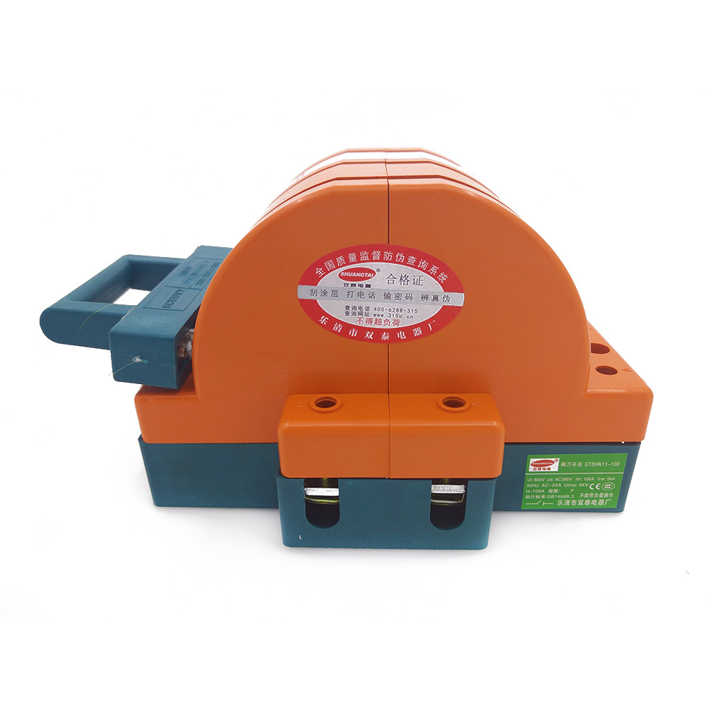 Heavy Duty 100A Three Poles Double Throw Knife Disconnect Switch Safety