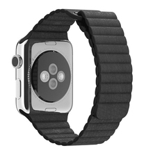 Original roundabout fashion Band & Genuine Leather Loop strap for apple watch 42mm 38mm watchband