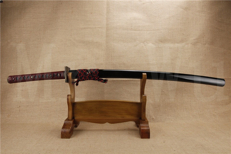 26CM Katana Bare Wood Handle Naked Tsuka for Japanese Samurai Sword DIY 