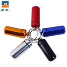 1PCS Outdoor Survival Waterproof Aluminum Medicine Bottles Mini Pocket Pill Bottle Box First Aid Kit EDC