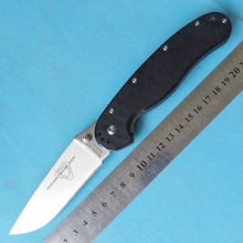 Ontario RAT modelo 1 outdoor adventure y la formación de bolsillo plegable del cuchillo AUS-8 negro G10 ADL-B