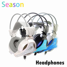 Professional Gaming Headset with Mic Bass HiFi Stereo Headphones 3.5mm Wired Adjustable Over Ear Game Earphone for PC Laptop