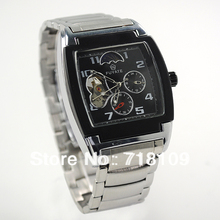 Nueva Men Square reloj mecánico reloj del análogo de Armbanduhr