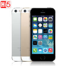 Apple iphone 5s Cell Phone Original Factory Unlocked IOS Touch ID 4.0 16GB / 32GB ROM WCDMA WiFi GPS 8MP free shipping