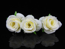 2015 New Fashion 100 Pcs Fabric Bud Rose Flower Hair Clip Hair Pins Bridal Wedding Hair