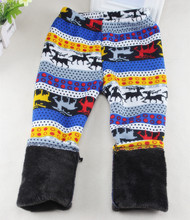 Special offer Autumn Winter Children s 3 12 Year Cotton Warm Pant All Match Fleece thickening