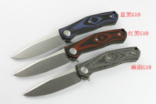 TC4 Titanium alloy G10 Handle Wild boar Shirogorov Knives Hunting knife Tactical Folding knife Outdoor Camping Drop shipping