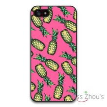 Pineapple On Pink Protector back skins mobile cellphone cases for iphone 4/4s 5/5s 5c SE 6/6s plus ipod touch 4/5/6