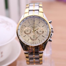 Rosra cuarzo de la marca famosos hombres reloj de vestir Top Luxury Brand acero inoxidable Band mujeres se divierte reloj negocios envío gratis