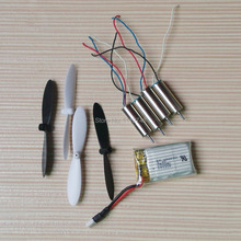 Wholesale UFO top selling X6 310 6-axis 2.4GHZ 4CH rc quadcopter Main blades + motor + battery package .