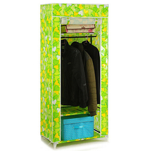 YoHere furniture bedroom double steelframe folding fabric wardrobe closet clothes storage cabinet portable wardrobe hanging