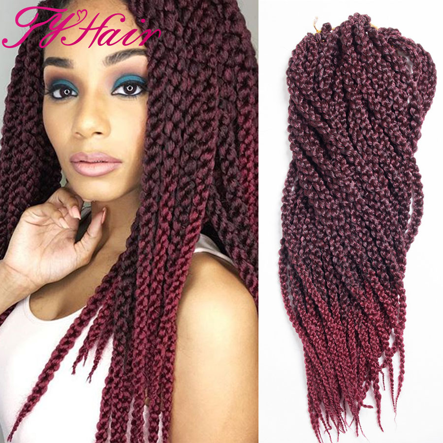 3D Ombre Kanekalon Braiding Hair Extensions Havana Twist Crochet Hair ...