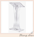 Cheap Organic Glass Lectern Podium Clear Acrylic Podium Pulpit Lectern Simple Church Pulpit Lectern