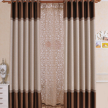 Simplife Tulle Window Elegant Luxury Semi Sheer Embroidery Blackout Drape Translucidus Curtain for Living Room Bedroom CL202