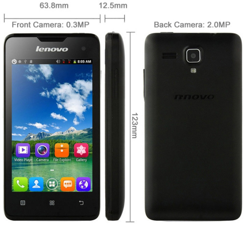 Original Lenovo A396 Cheapest Quad Core Smartphone 4 3G WCDMA Dual Sim Dual Camera 256MB RAM