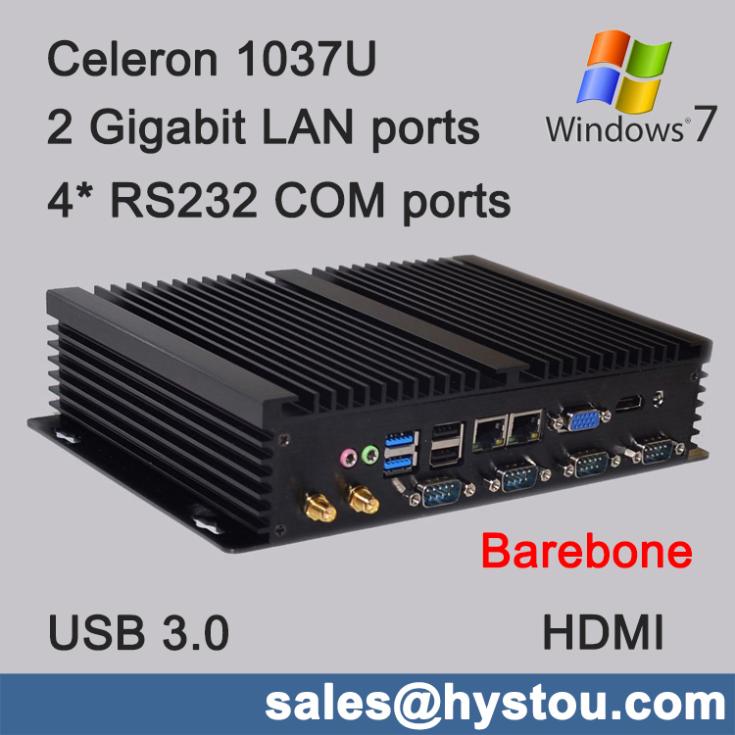 -itx      Intel Celeron 1037U Barebone  4 RS232   2  LAN USB 3.0