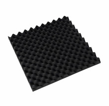 36pcs 50*50*2.5cm black PU acoustic panel sound absorbing foam sponge