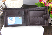 Luxury Mens Wallet Genuine Leather Wallet for Men Carteira Masculina Trifold Real Cowhide Purse Credit Card