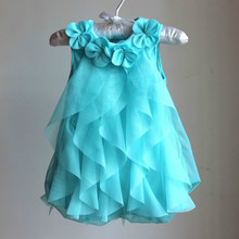 2015 new fashion baby Girls dresses autumn summer princess cotton chiffon newborn vestidos christmas dress tutu kids clothing