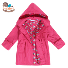 Arshiner Spring Jackets & Coats 2016 New Fashion Girl Baby Kid Waterproof Hooded Coat Outwear Raincoat