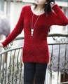 Cheap Casual Loose Women Sweaters Dress and Ladies Mohair Pullovers 2016 Cashmere Women Fashion Autumn Winter