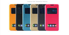 New 360 Rotating Stand Flip Double View Window Leather Cover For ViewSonic V500 Case Phone Cases Accessories 6 Colors