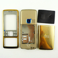 For Nokia 6300 Full Housing Case Cover with LOGO Facing Frame Middle Back Cover Keypad for