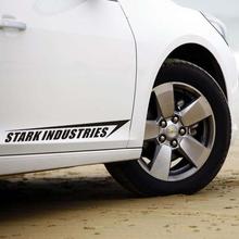 shield Stark Industries car styling Car side door stickers and Decal for Chevrolet cruze Volkswagen Honda