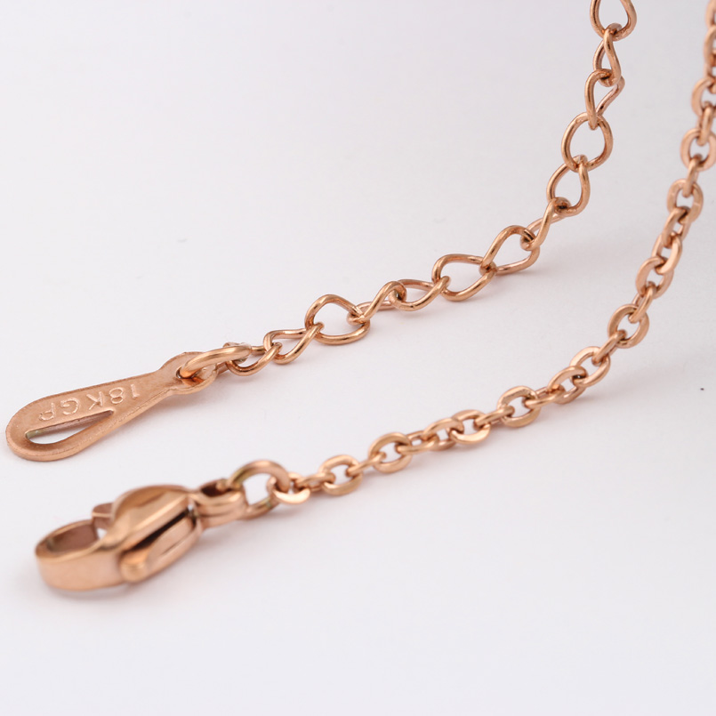 Buy Rose Gold Chain Flated Wholesale Free Shipping