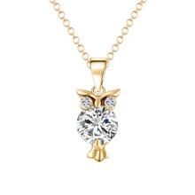 OBABY Jewelry Newest Owl zircon Choker necklace Dress Accessories European fashion necklace for Women