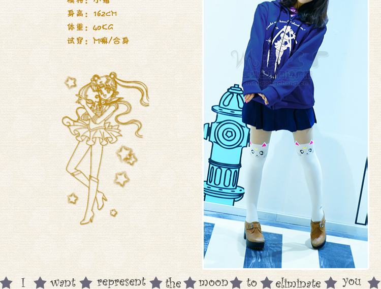 sailor moon cat hoodie blue hoodie jaket sailor moon cat hoodie blue hoodie jaket