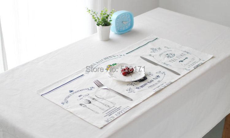 Free Shipping 10PCS 100% Cotton Pastoral Style Table Mat Table Placemat Vintage Rustic Home Decor Home Party Supplies-3.jpg