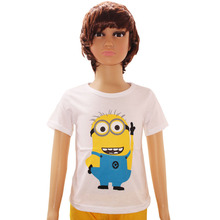 2015 Summer Style Despicable me Minions Clothes T Shirts For Girls Boys t shirts Kids Short