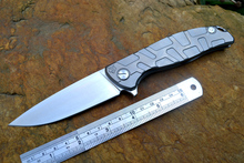 Shirogorov 95 tactical pocket knife Russian top folding Knife Satin finished blade ball bearing washer Ti