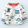 Little maven children brand clothing 2016 autumn fashion boys girls cotton long sleeve O neck dinosaur