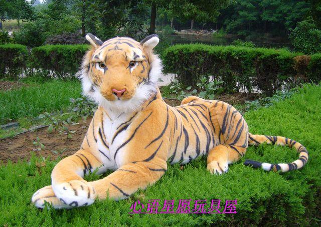 Фотография stuffed animal 110cm plush tiger toy about 43 inch simulation tiger doll great gift  free shipping w018