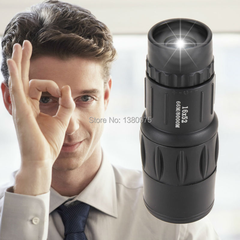 16x52MM Adjustable Ocular Lens Optical Monocular Travel Camping Telescope